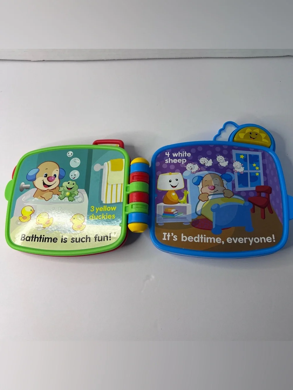 *Tested Works* Fisher Price Counting With Puppy Book Laugh & Learn 6-36 Mo.